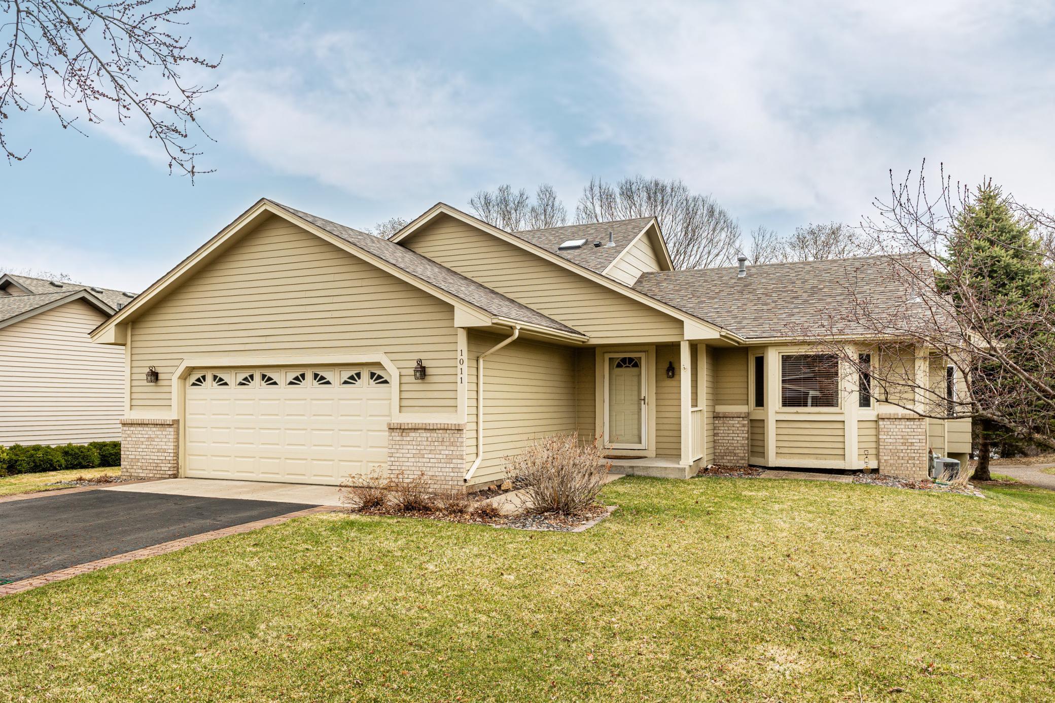 Nicely landscaped and inground lawn sprinkler