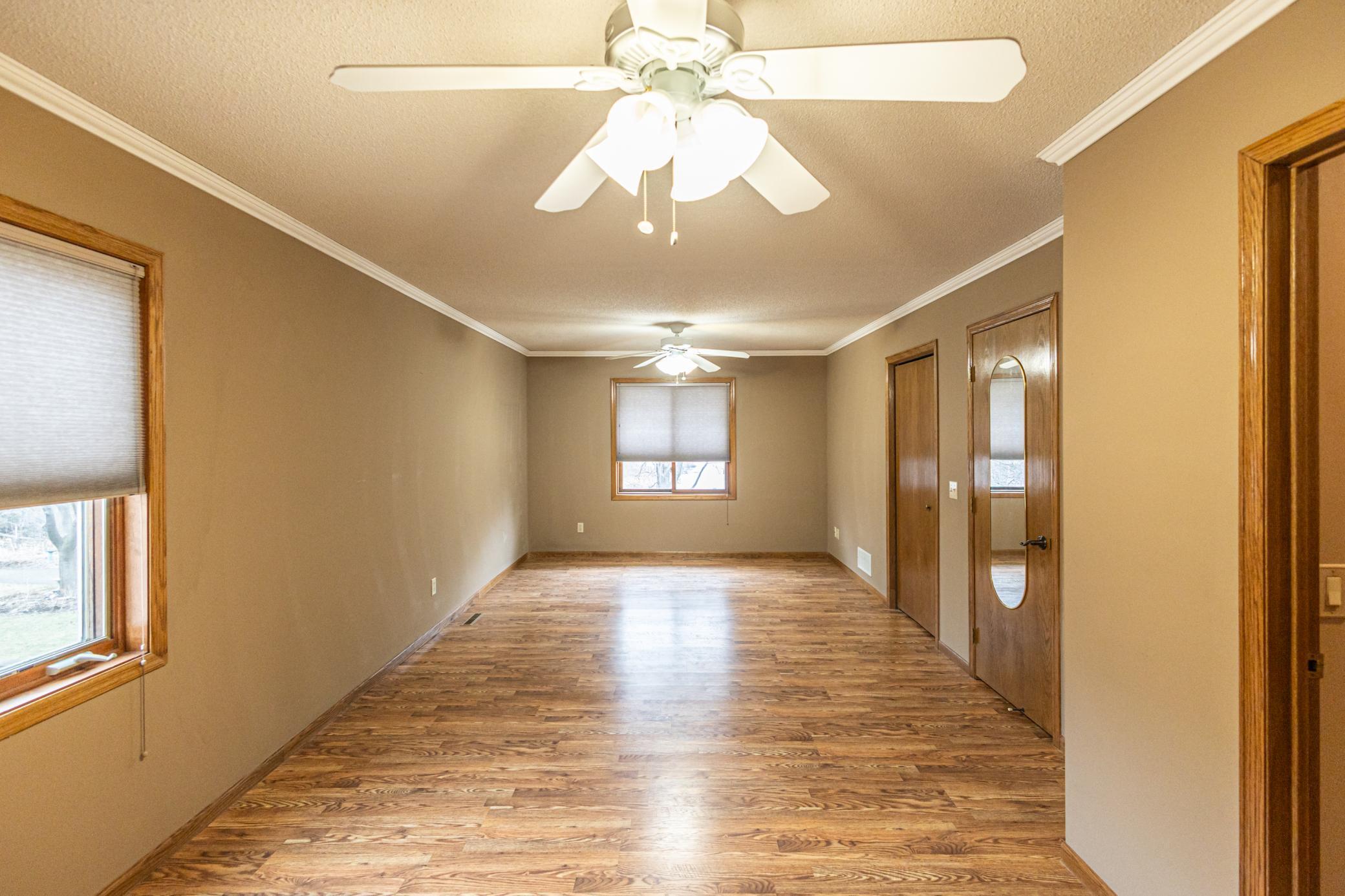 Primary bedroom with lots of closet storage