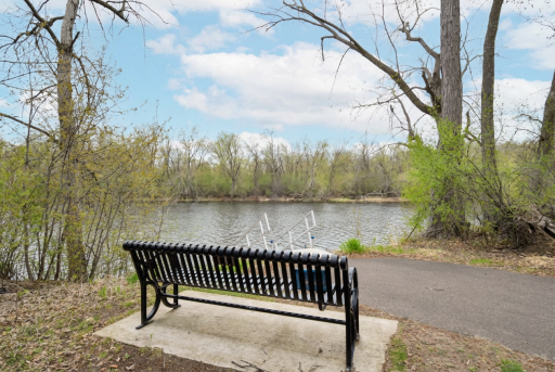 River & Dock area just steps away!