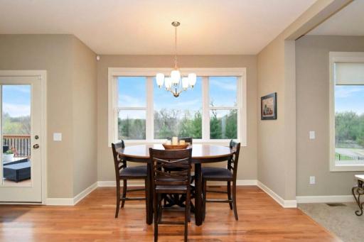 Dining area off the kitchen