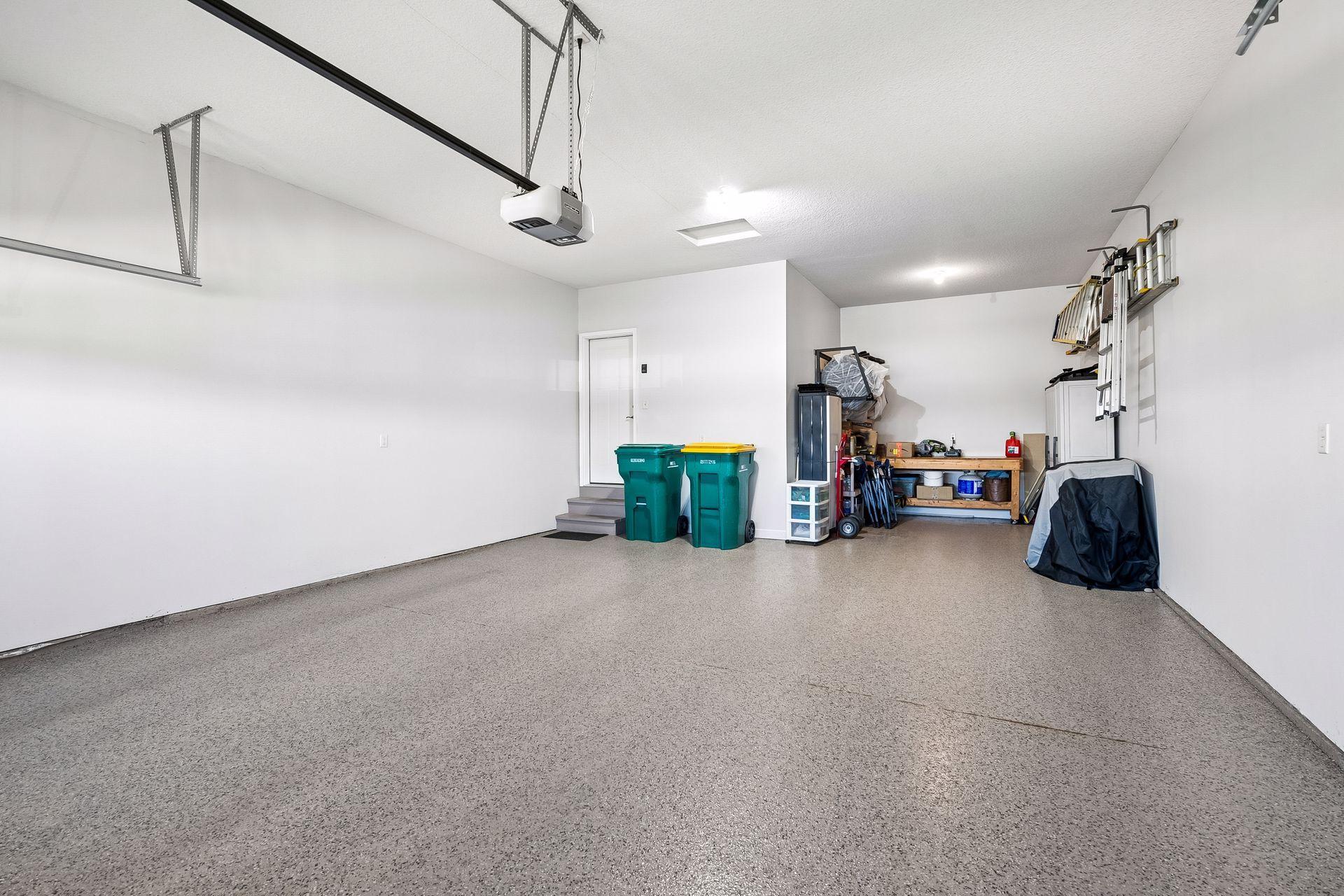 HUGE Garage... 21 feet wide but 25 deep and 35 deep!