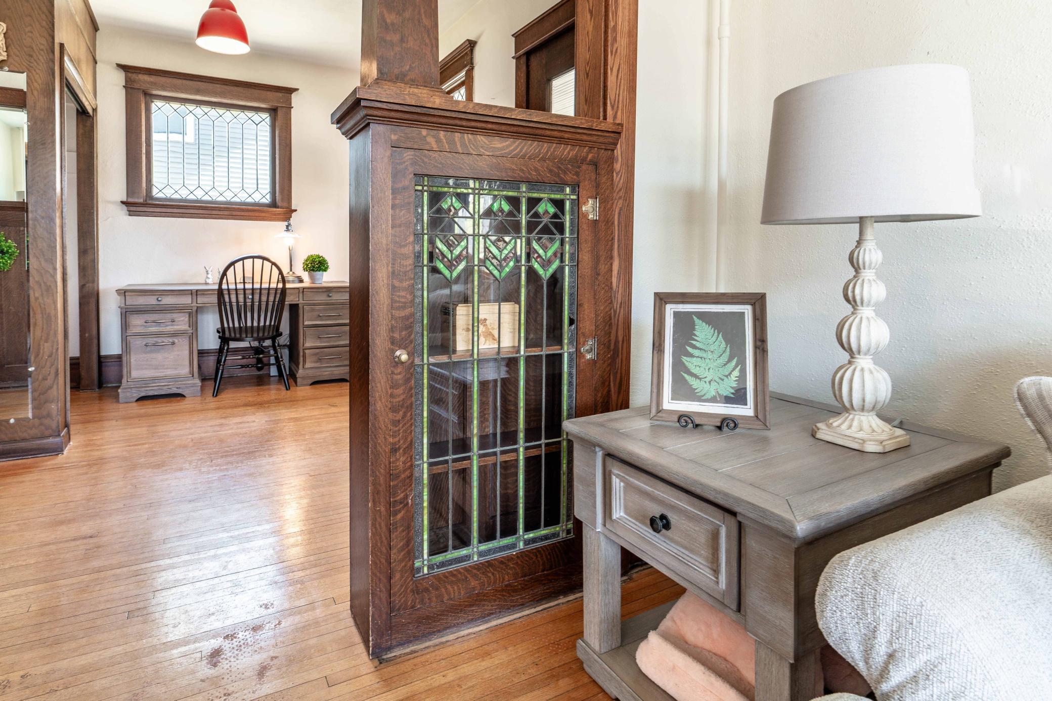 Living room to front foyer