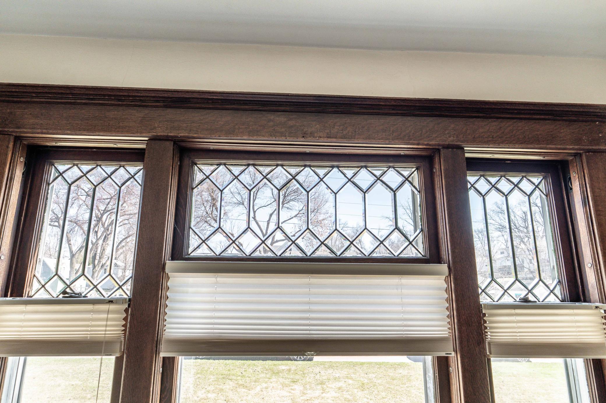 Lead glass window
