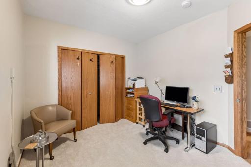 A dedicated office or 4th bedroom offers the perfect space for working from home, hobbies, or a study area.