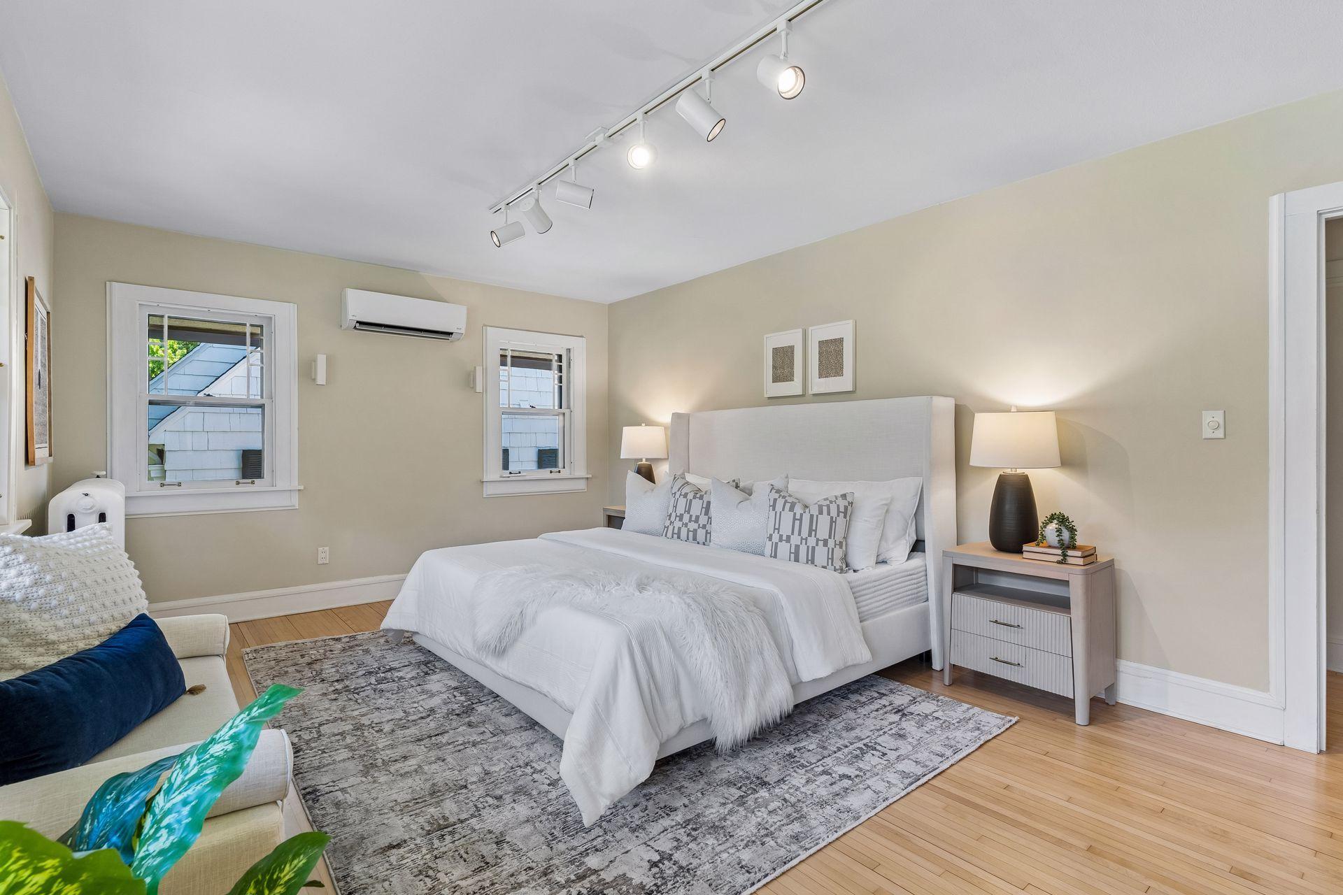 Beautiful outdoor views provide a peaceful retreat from each bedroom.