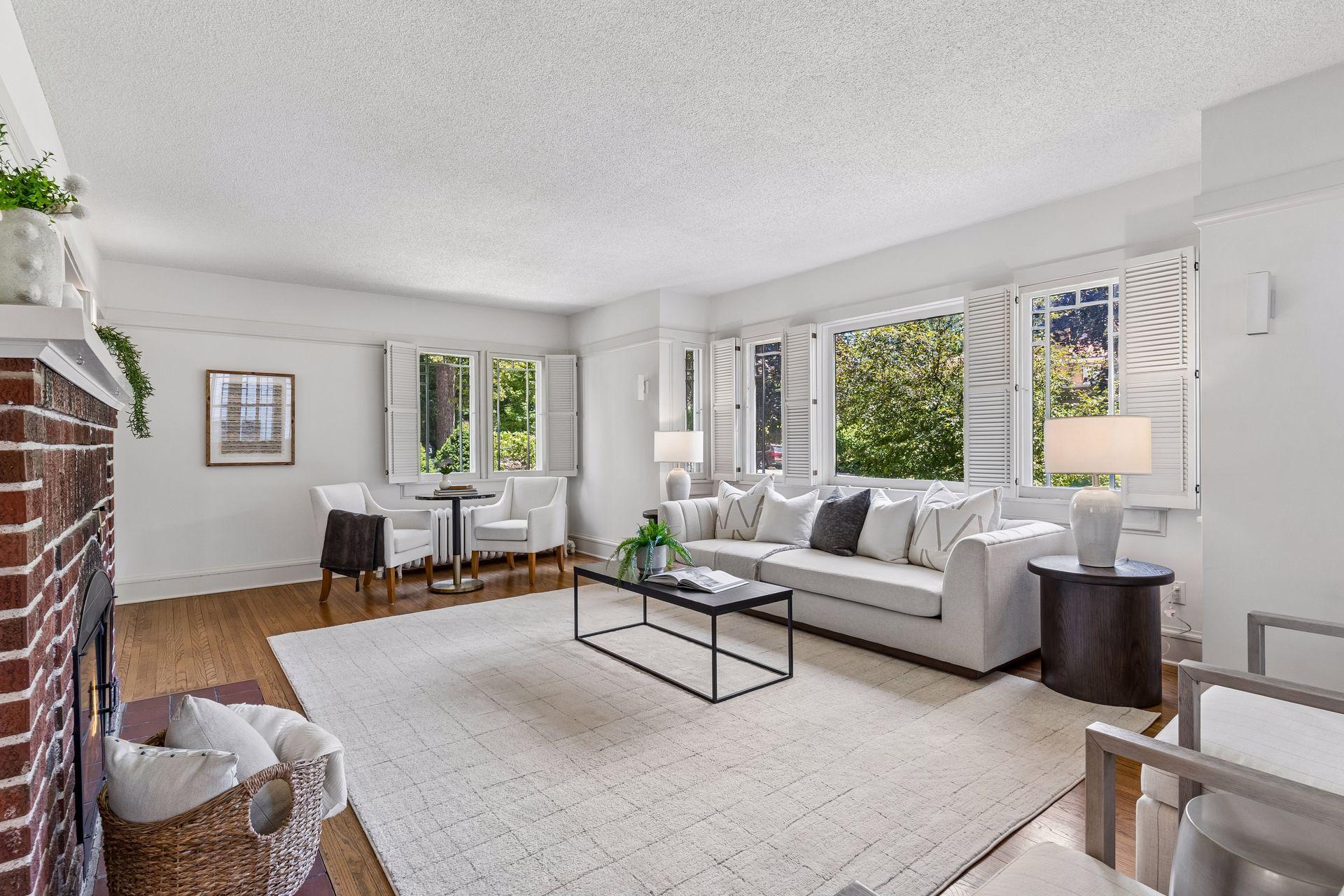 A gracious living space designed for both everyday living and entertaining.