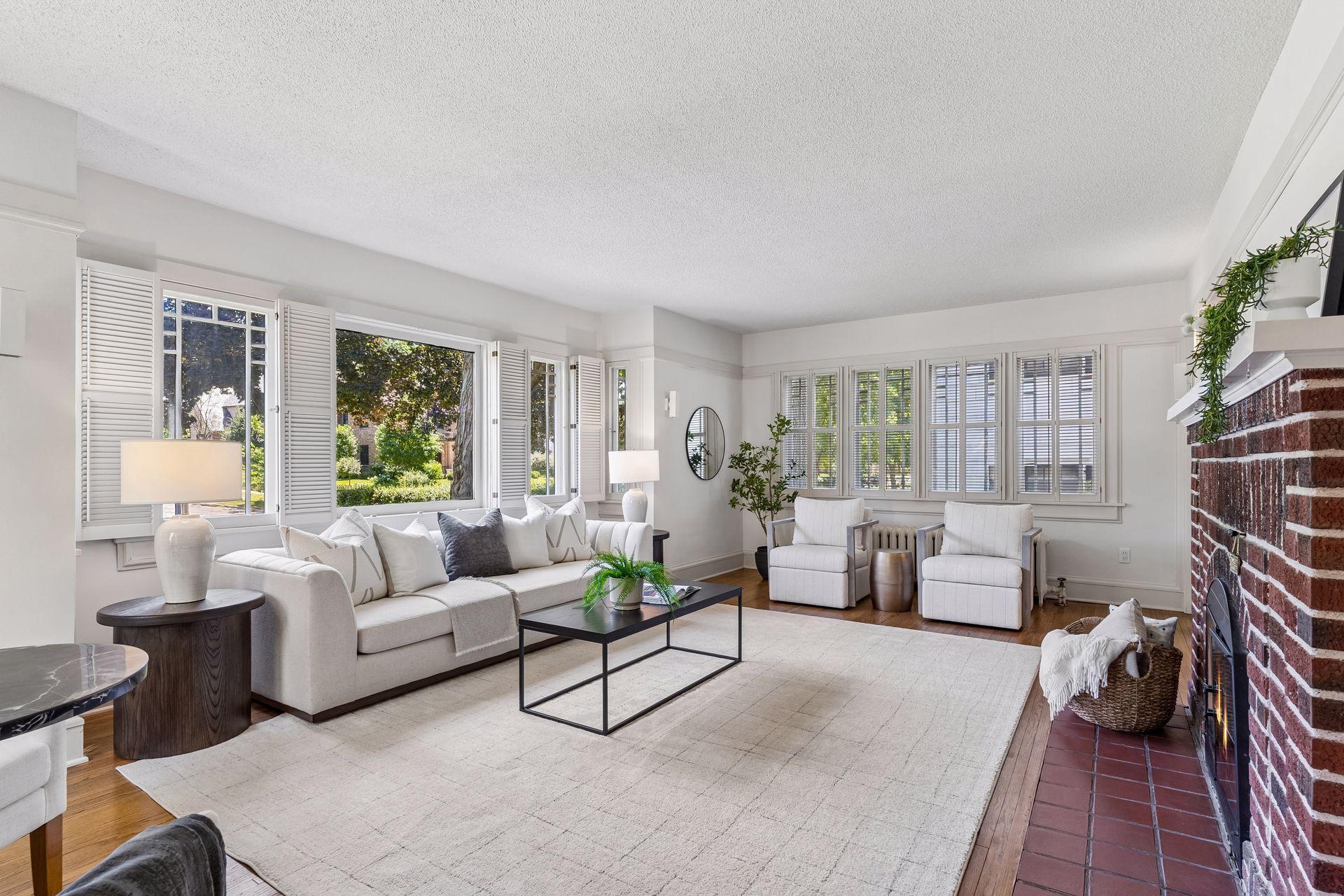 Step inside to a bright and inviting living room with beautiful natural light.