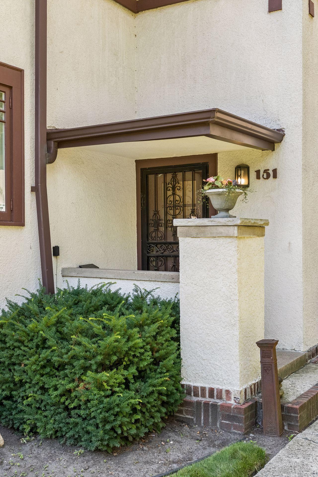 An inviting front entrance with timeless character.