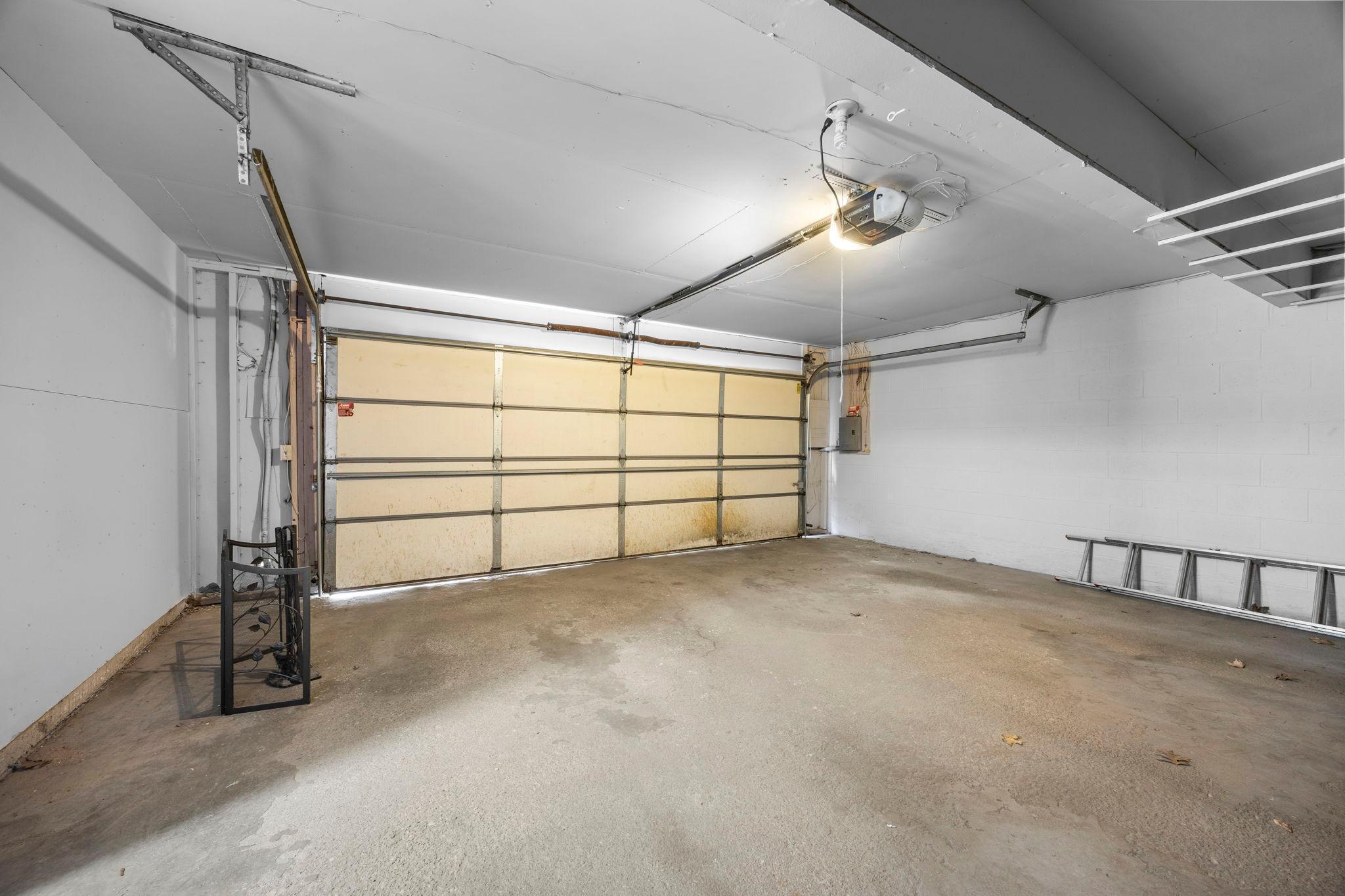 Extra deep two car garage!