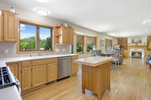 The open floor plan makes the kitchen truly the hub of this home!