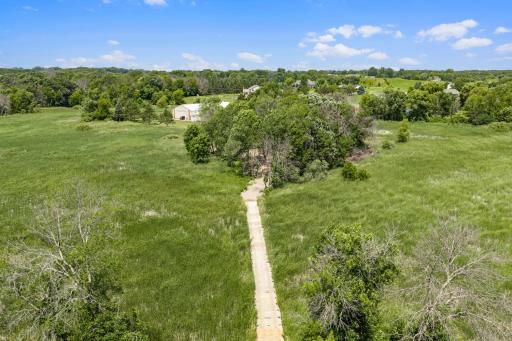 Enjoy approximately 1-mile of your own private groomed walking trails.
