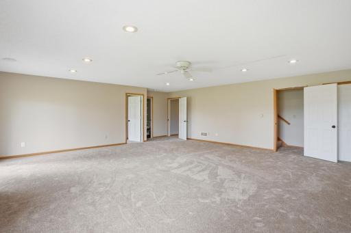 The lower level family room is huge...24x23