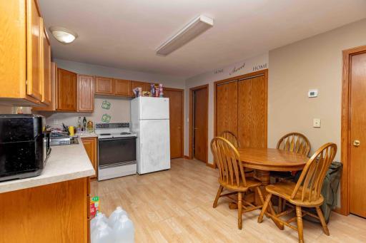 Upper unit dining and kitchen area