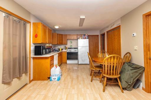 Upper unit dining and kitchen area