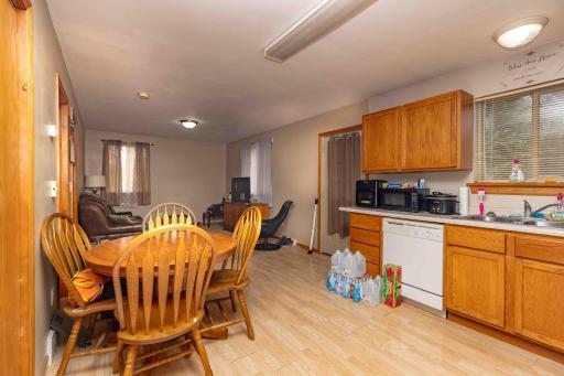 Upper unit dining and kitchen area