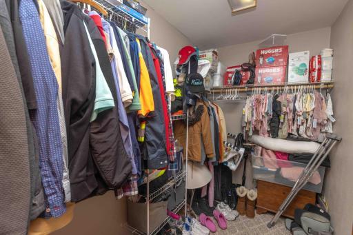 Upper unit primary walk-in-closet