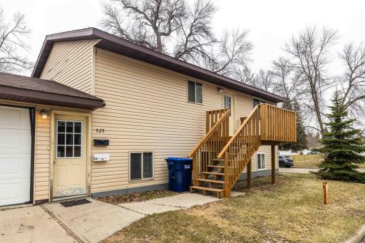 Upper unit currently rented