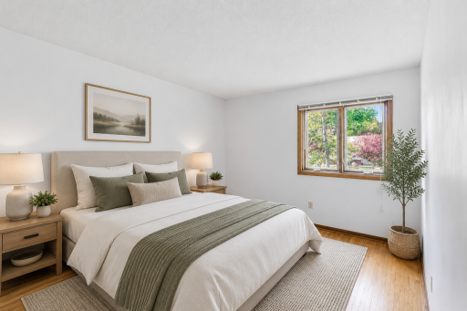 Virtually staged to showcase the potential of the room and help spark inspiration for layout and design. A blank canvas ready for your personal touch.