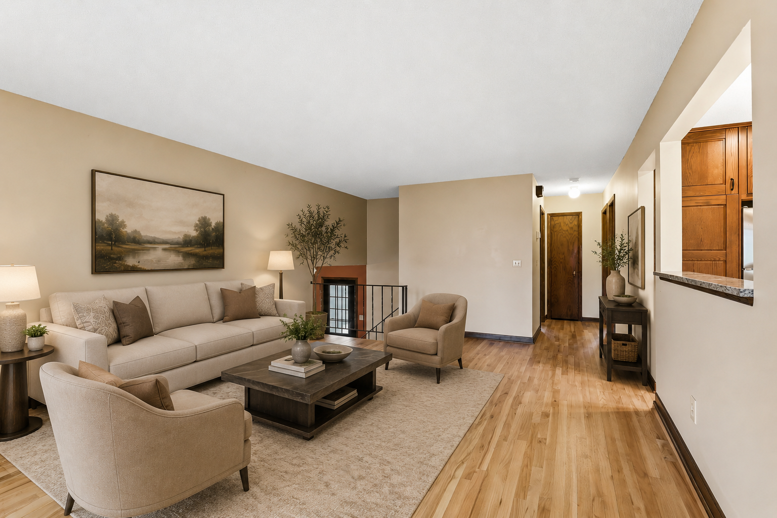 Virtually staged to showcase the potential of the room and help spark inspiration for layout and design. A blank canvas ready for your personal touch.