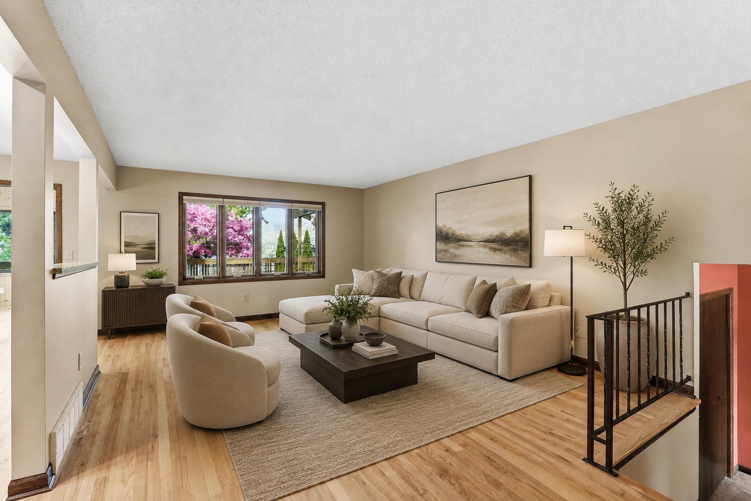 Virtually staged to showcase the potential of the room and help spark inspiration for layout and design. A blank canvas ready for your personal touch.