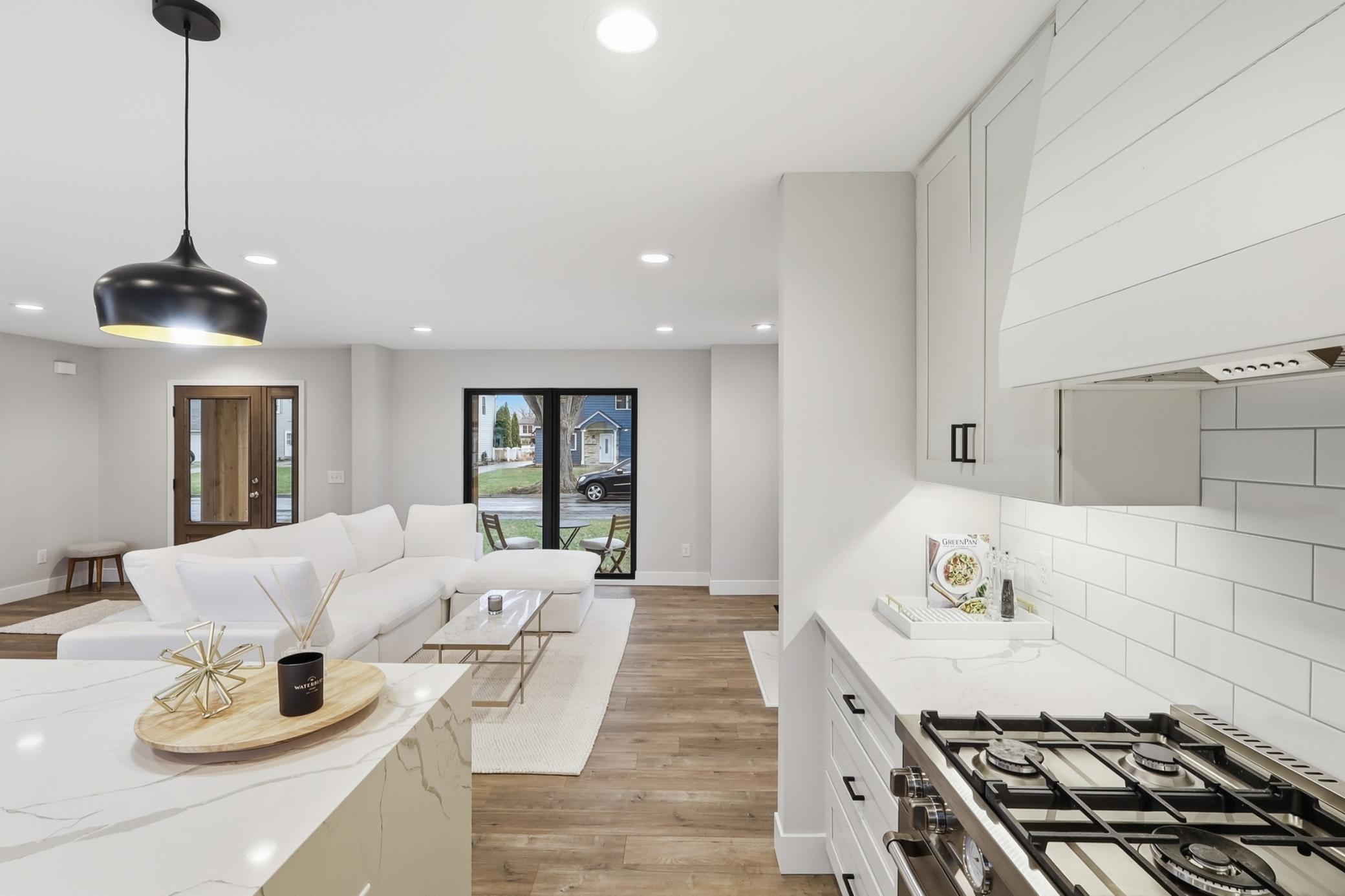 White and sleek design