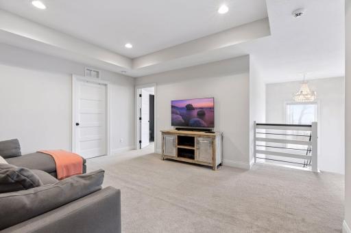 Upstairs Loft to laundry room and guest room.