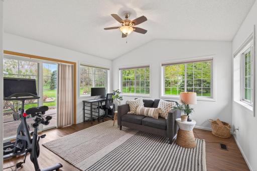 Enjoy the versatile sun- room all year round