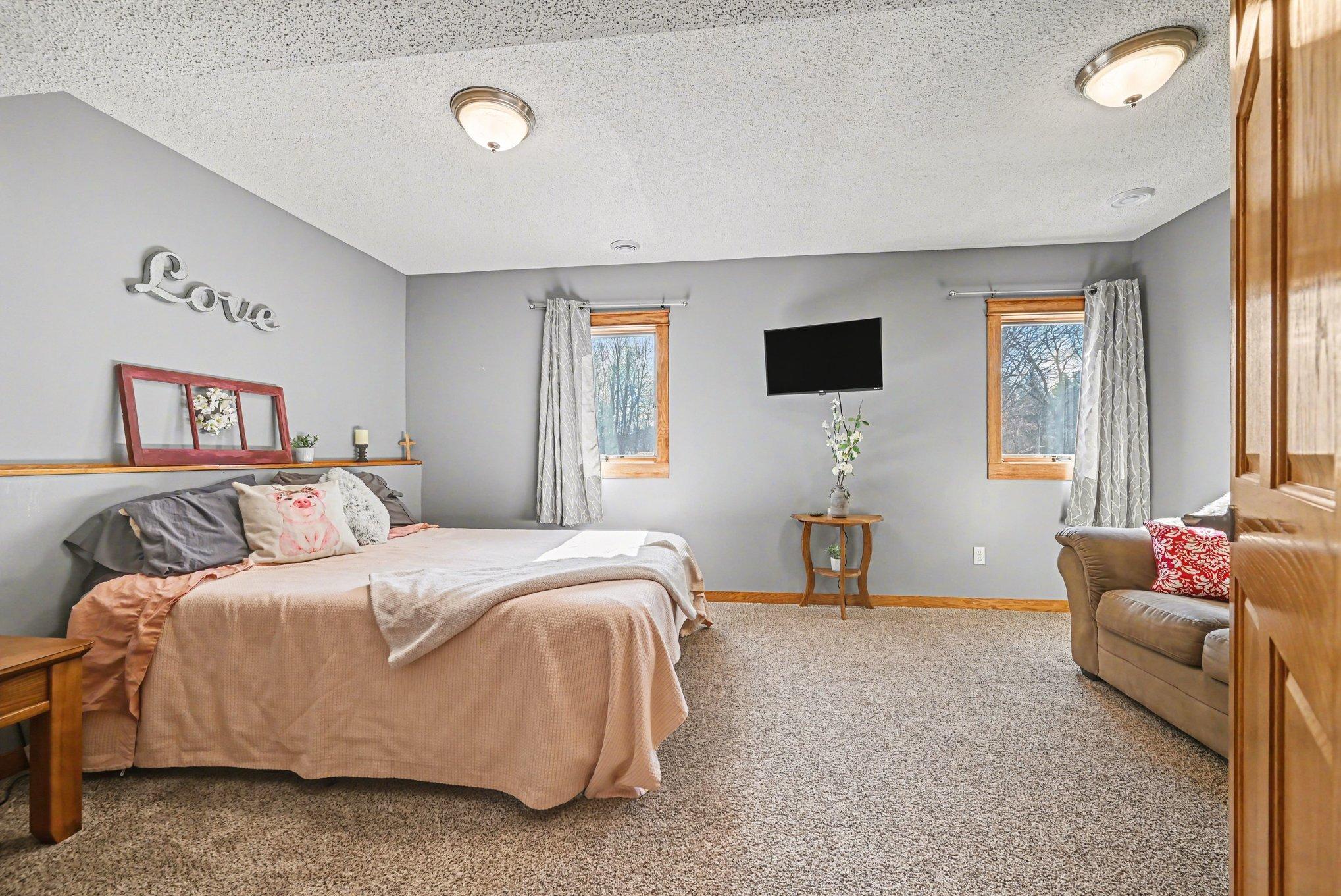 Lower level large bedroom