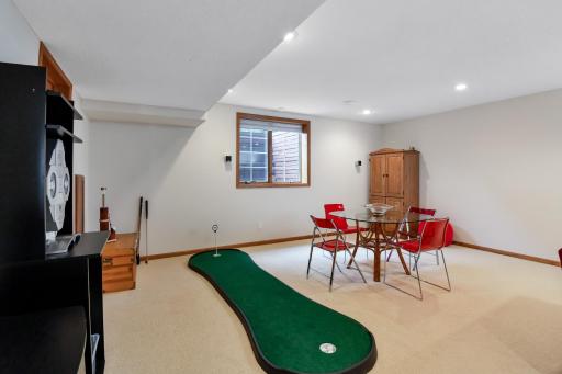The possibilities are endless with game space in addition to family viewing area