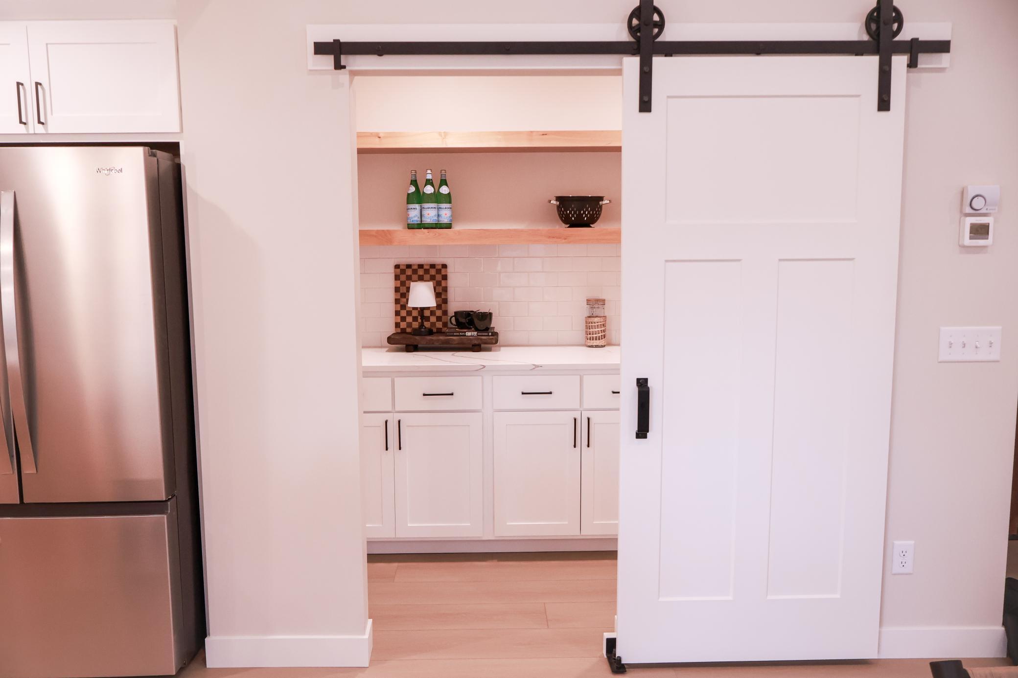 Large pantry with plenty of storage space