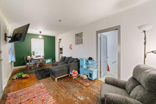 Refinish these beautiful original floors, or recarpet.