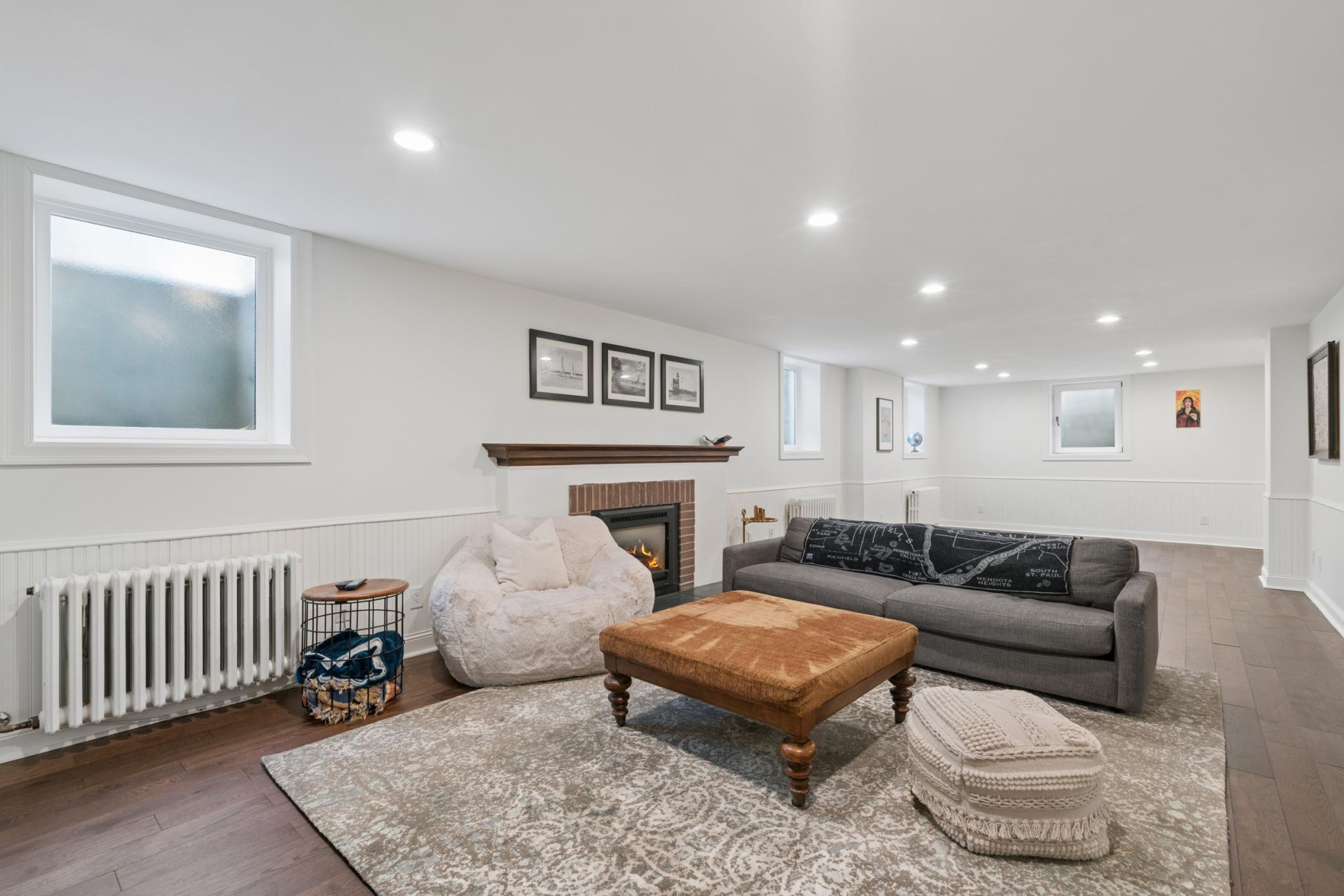 2nd Fireplace in Lower Level Family Room