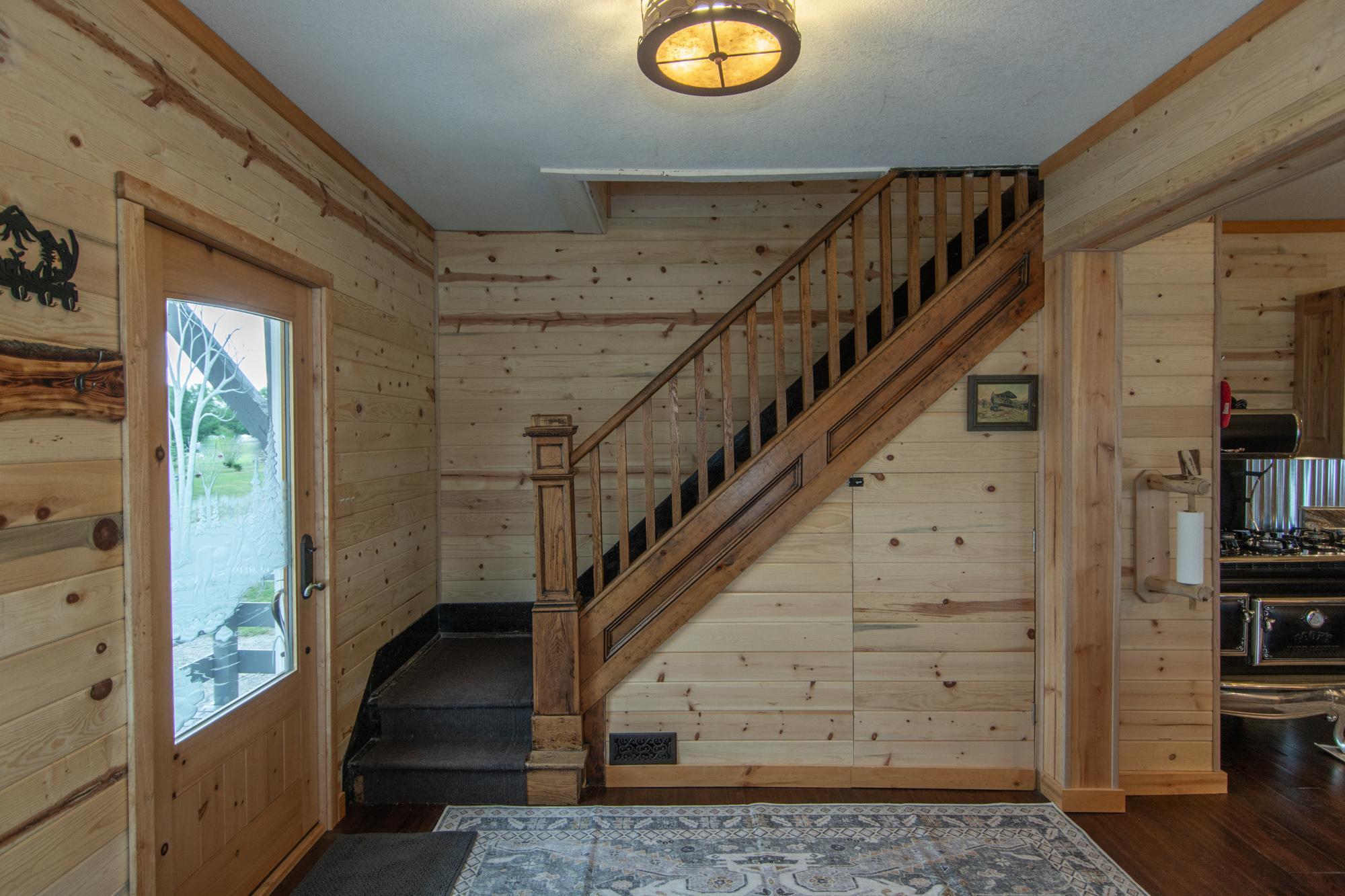 Gorgeous wood stairway