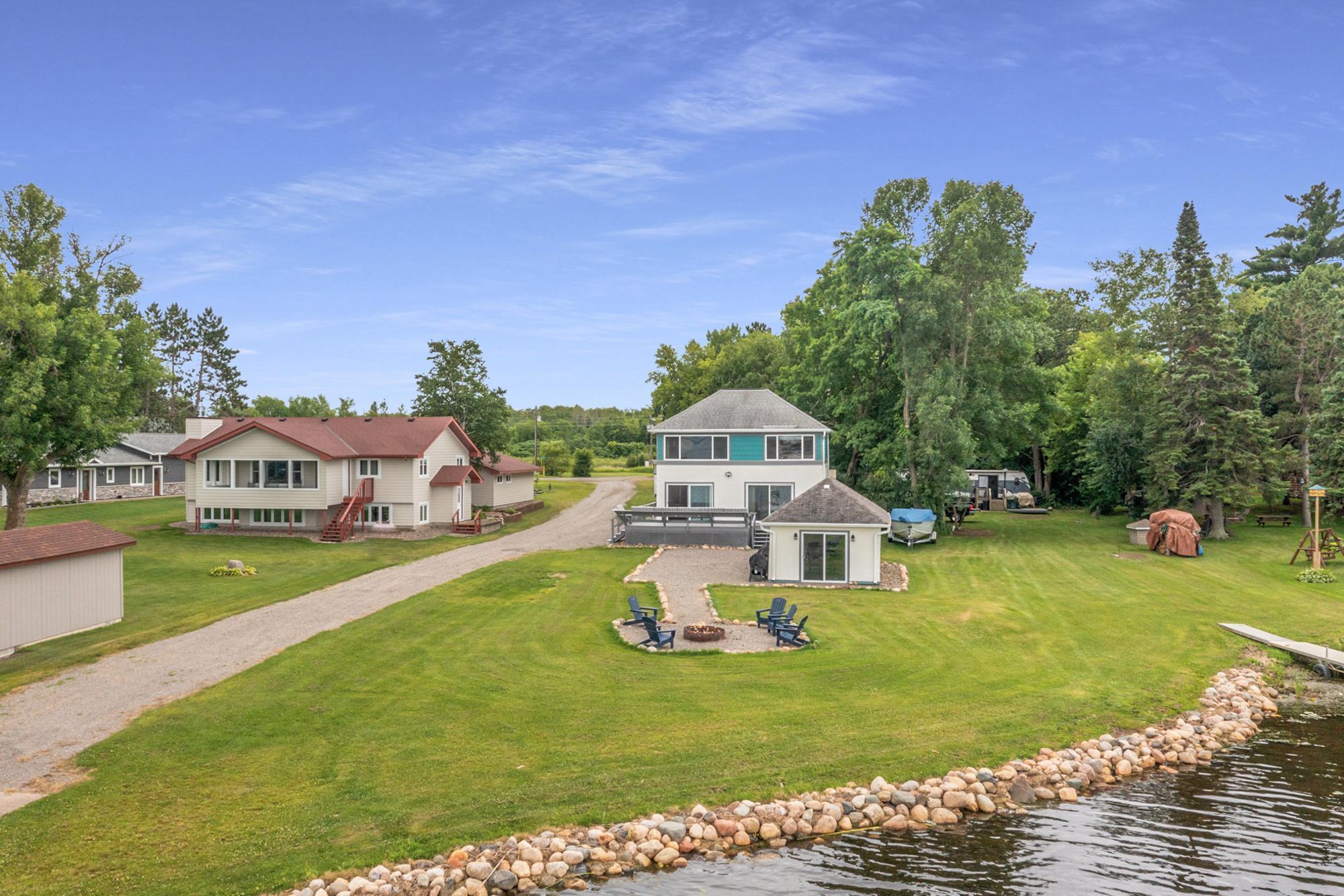 Large lush green yard