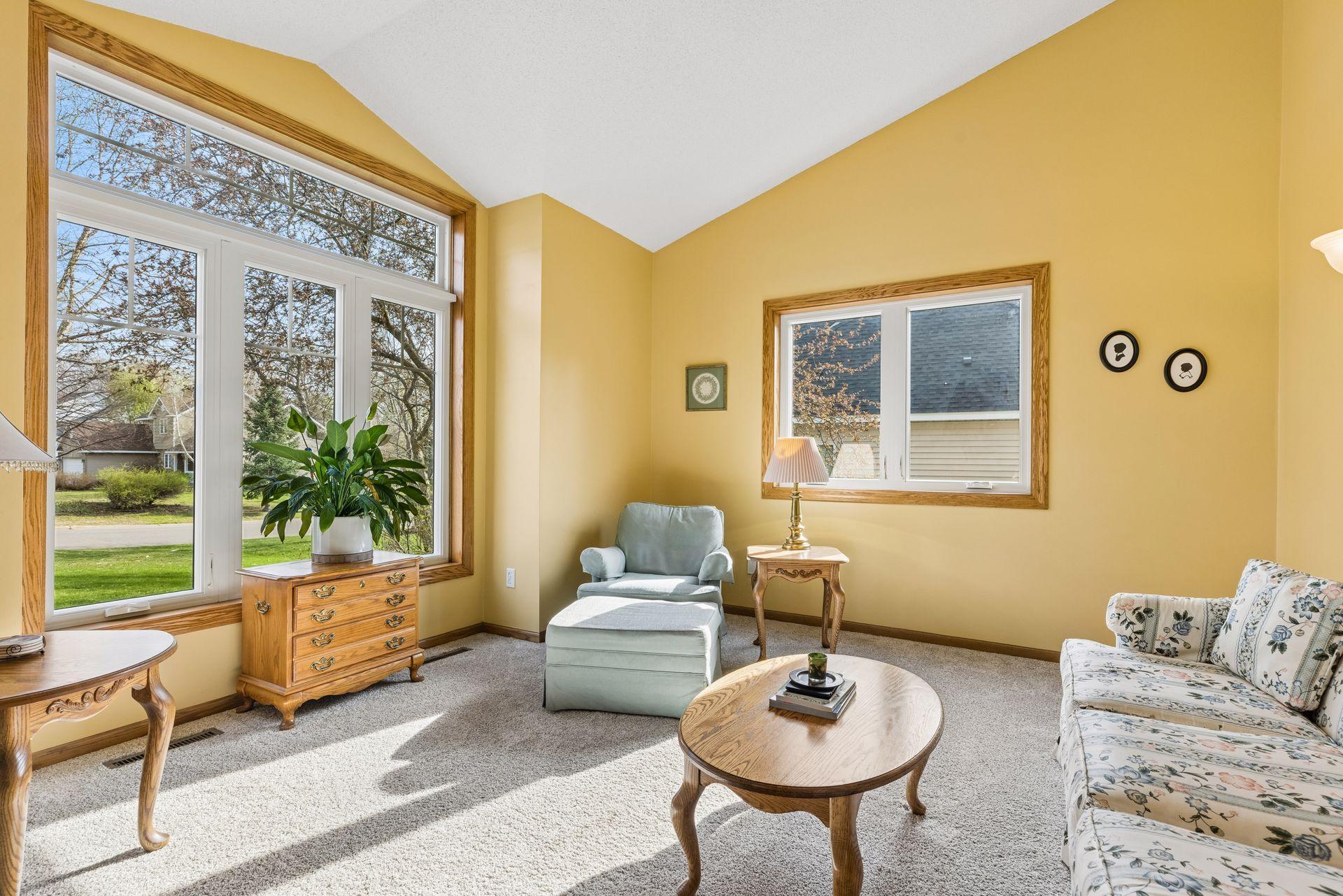 Sun-filled sunroom with an abundance of natural light.