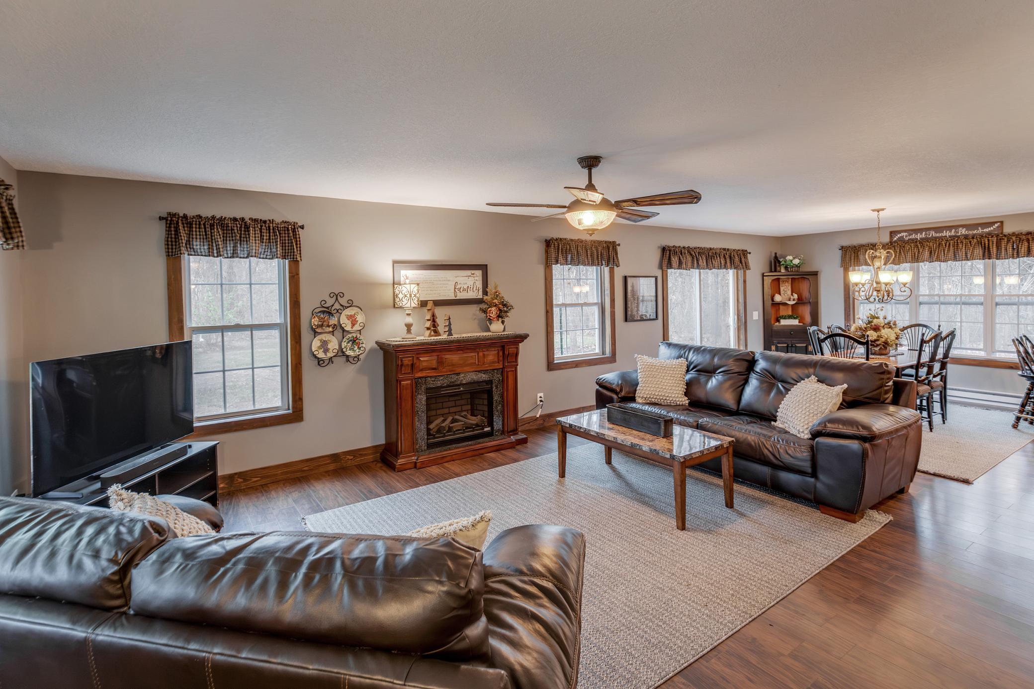 Natural Light Floods the Open Concept Floor Plan