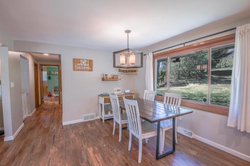 Large dining space perfect for gatherings.