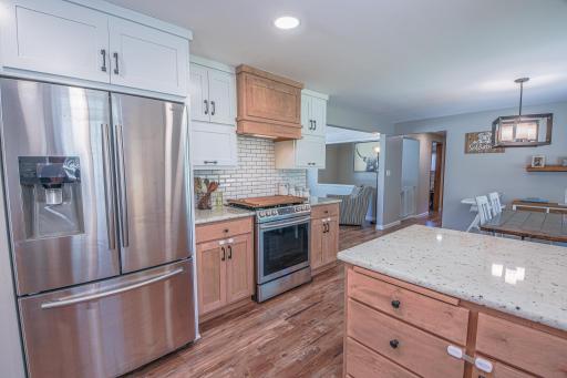 Sleek stainless steel appliances for a polished look.