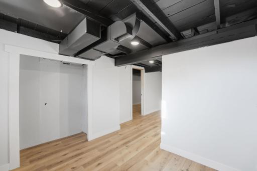 Lower level bedroom 4 has 2 closets!