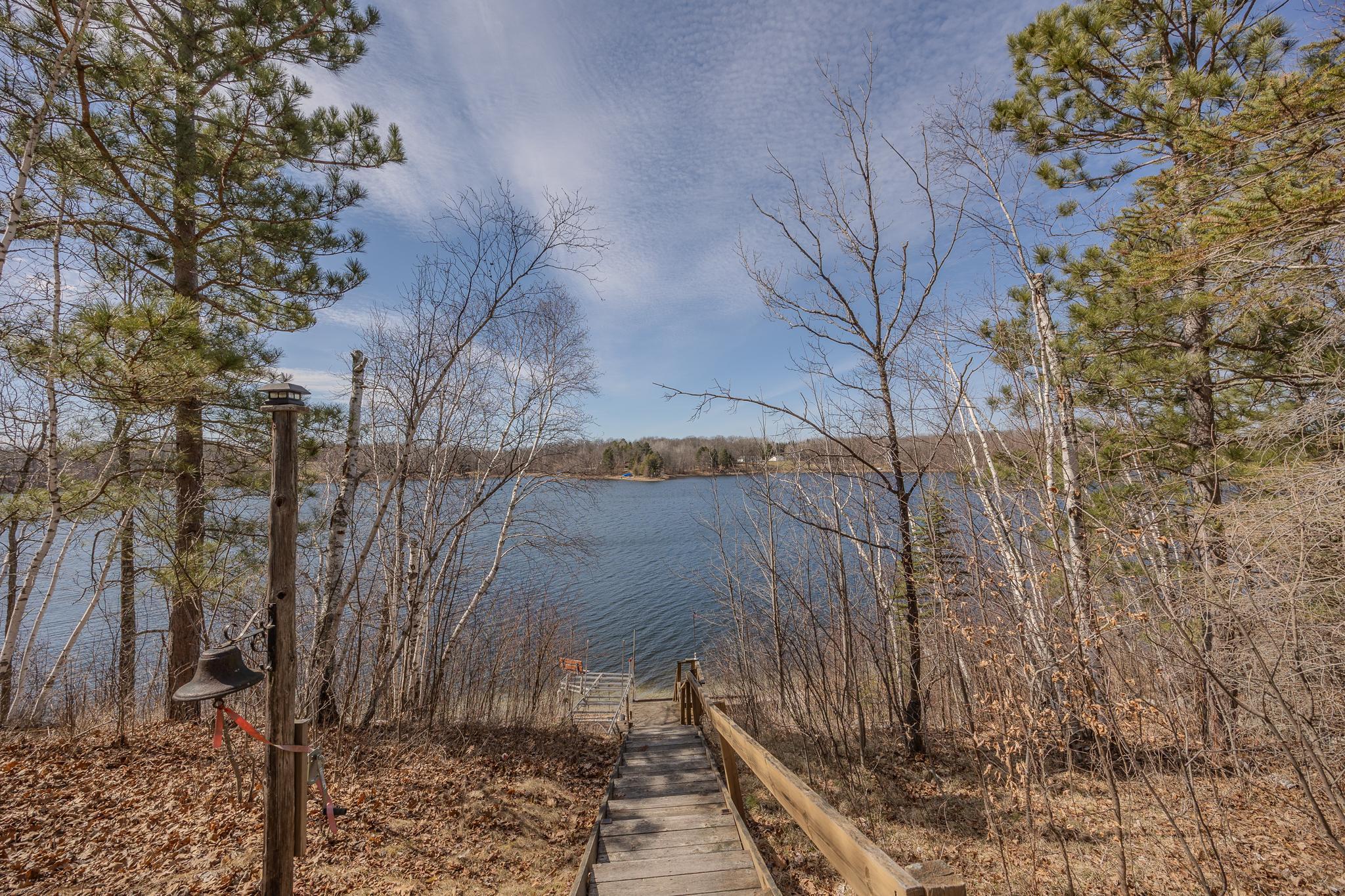 Stair to shoreline on Maple Lake