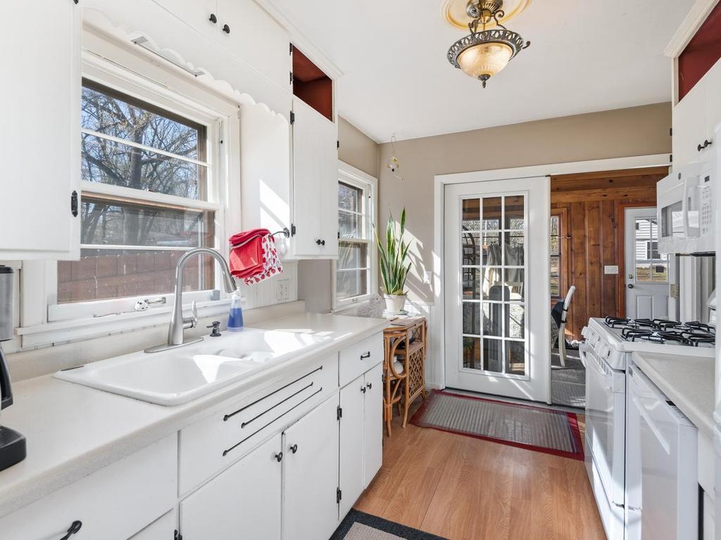 Kitchen has updated appliances.