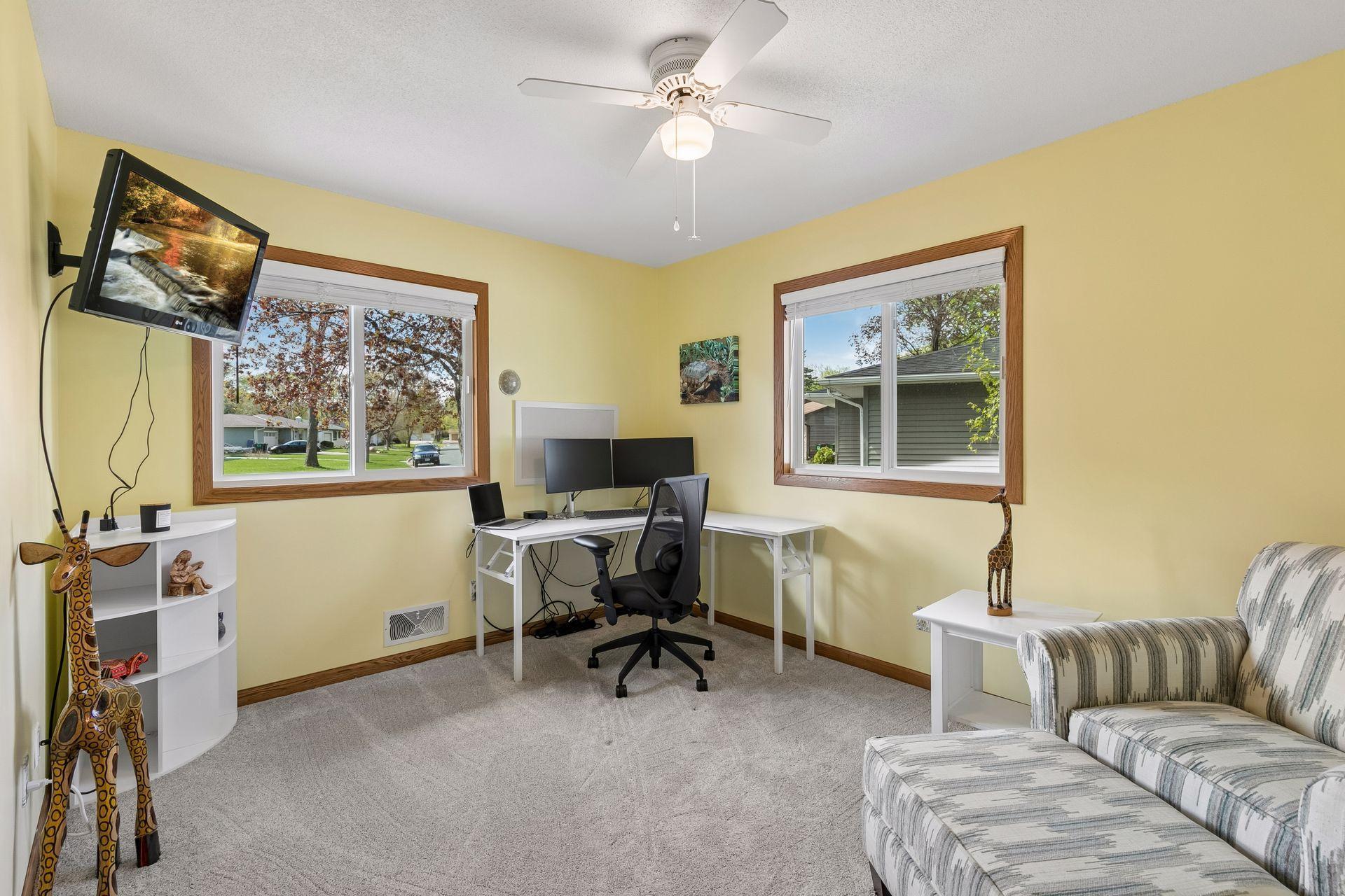 New carpet, fresh paint, and Closets by Design cubbies installed in closet in 2024