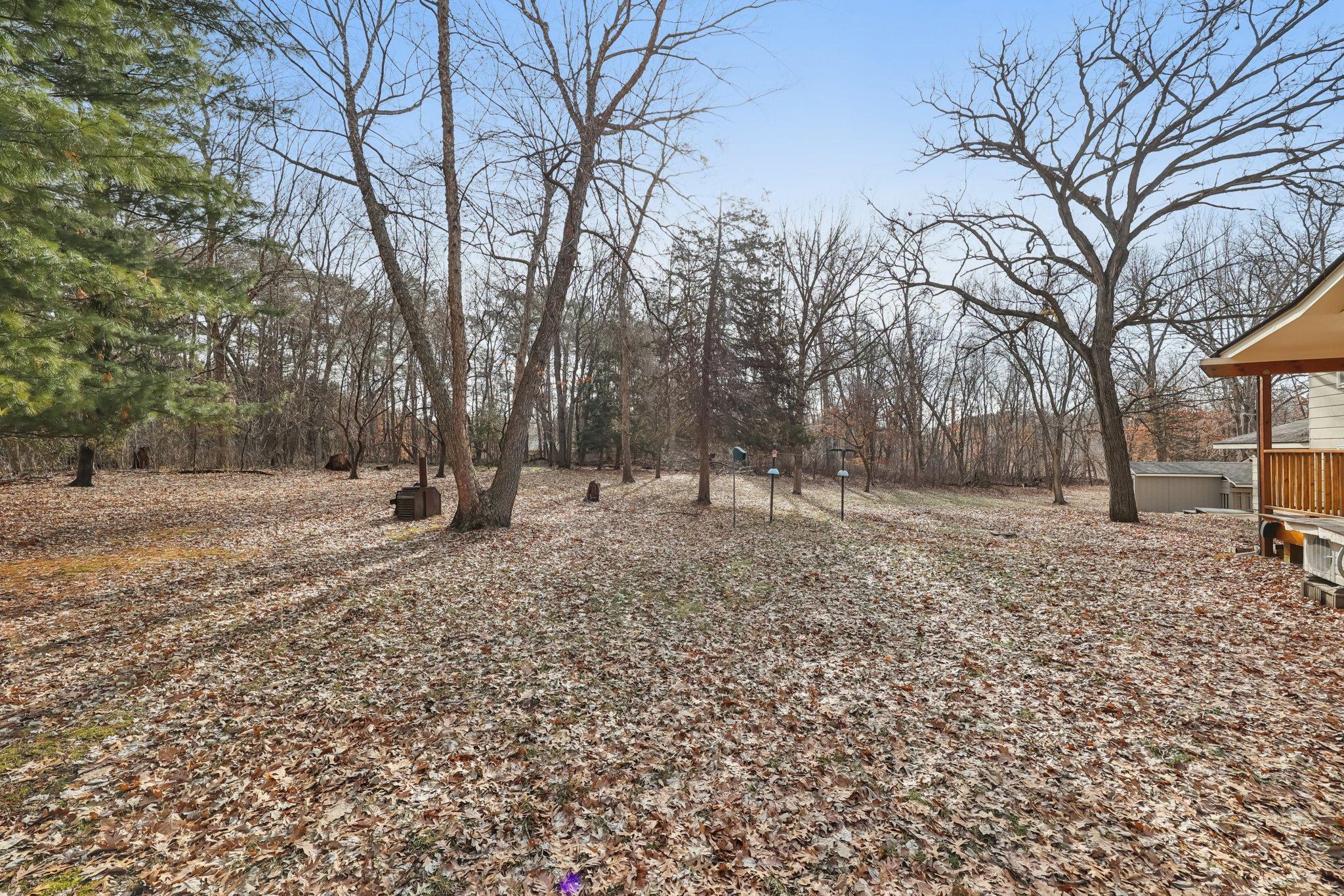 Over an acre of land