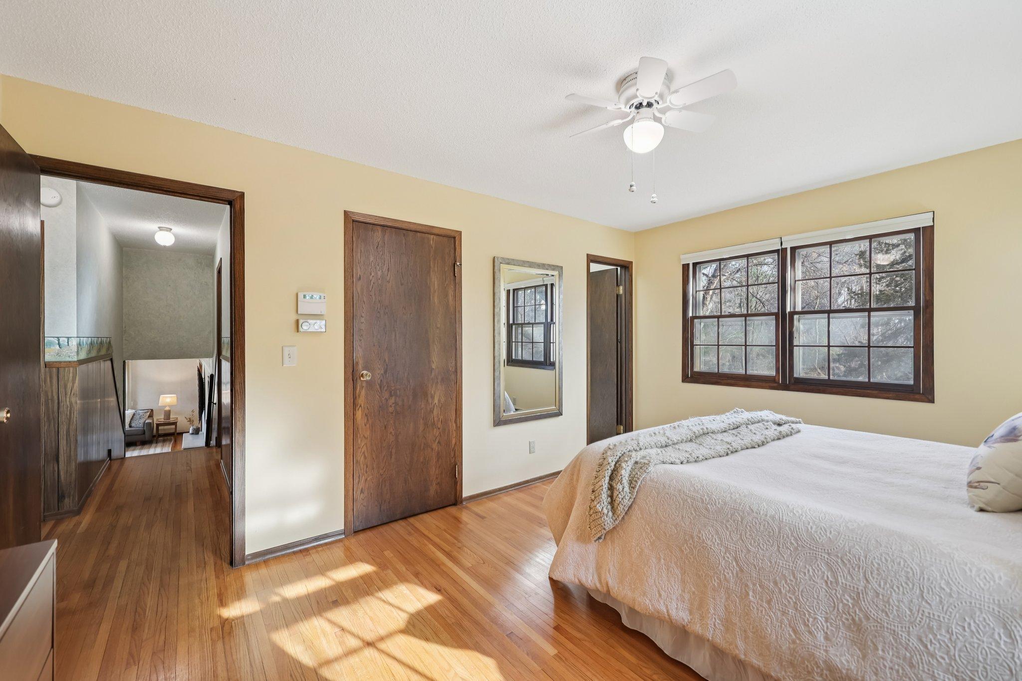 Upper level primary bedroom