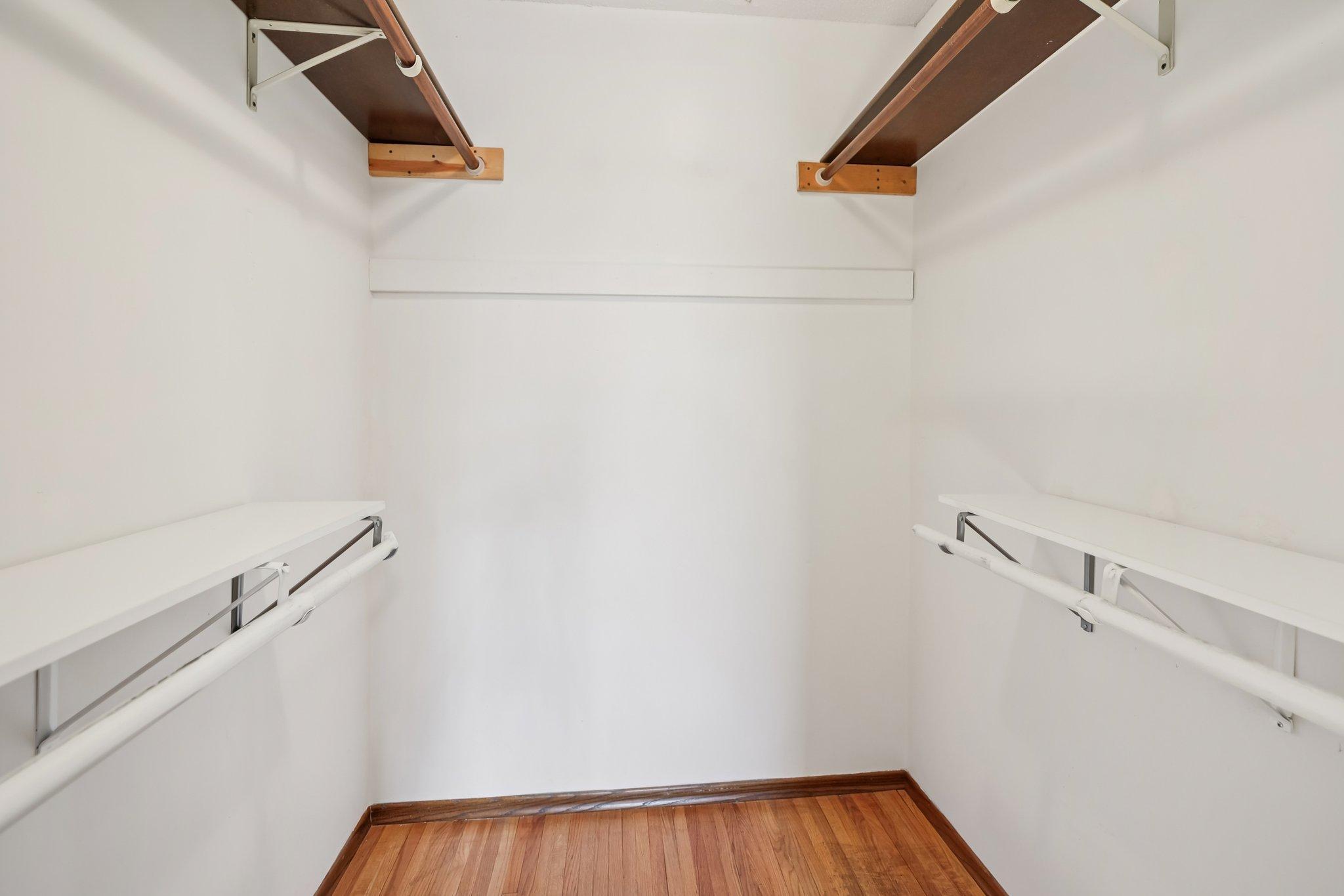 Primary bedroom closet.