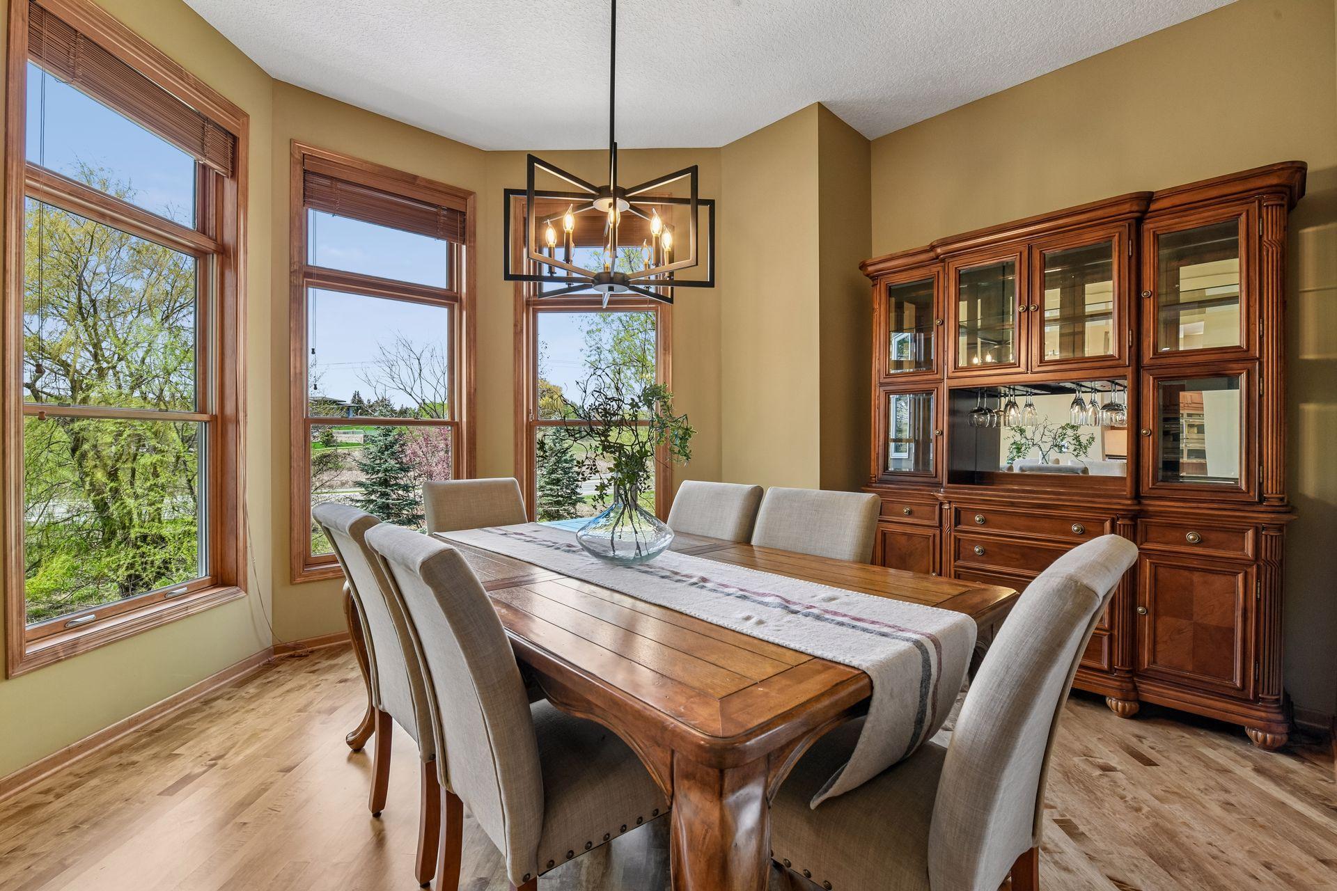 The Formal Dining Room sets the stage for special occasions, holiday meals and celebrations.