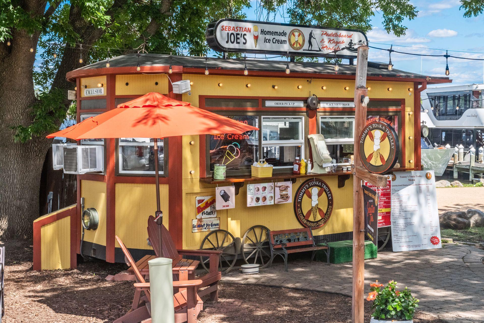 Tommy's Trolly is a summertime staple in Excelsior. Grab an ice cream cone and meander over to the Commons.