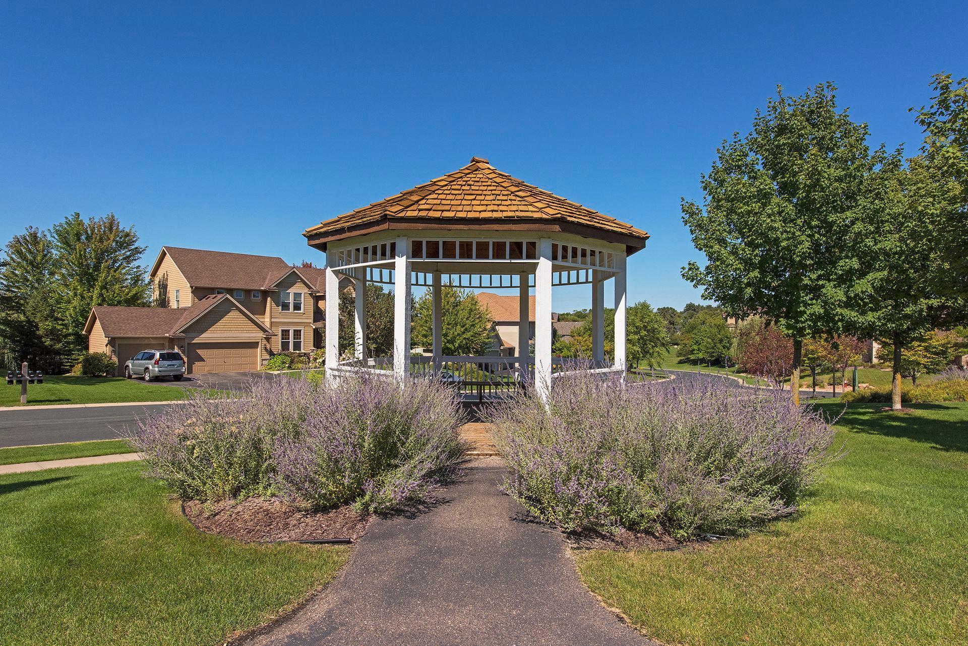 Stroll the neighborhood and enjoy the charming gazebo and community amenities.