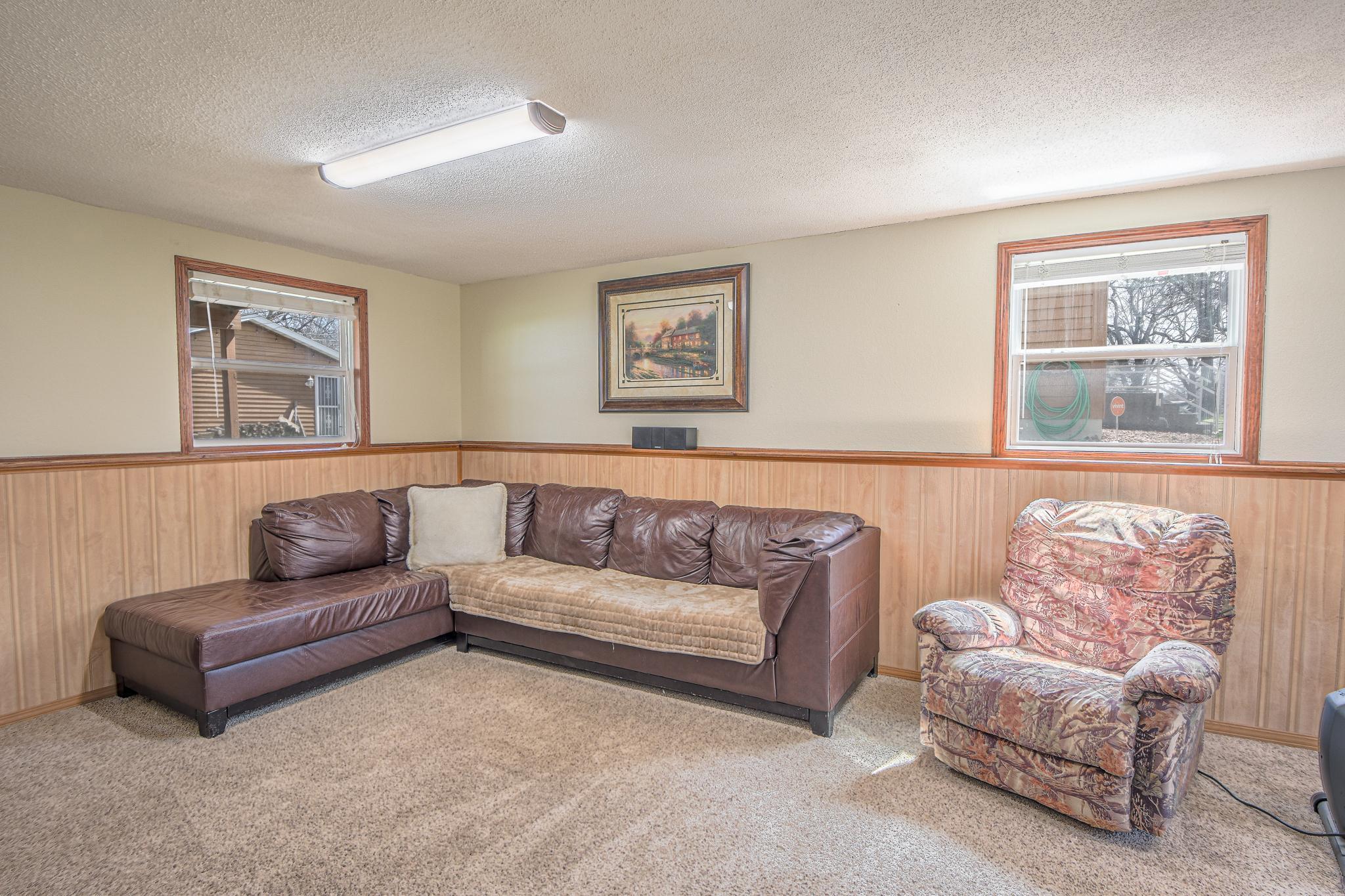 Daylight lookout windows creating a bright and airy feel.