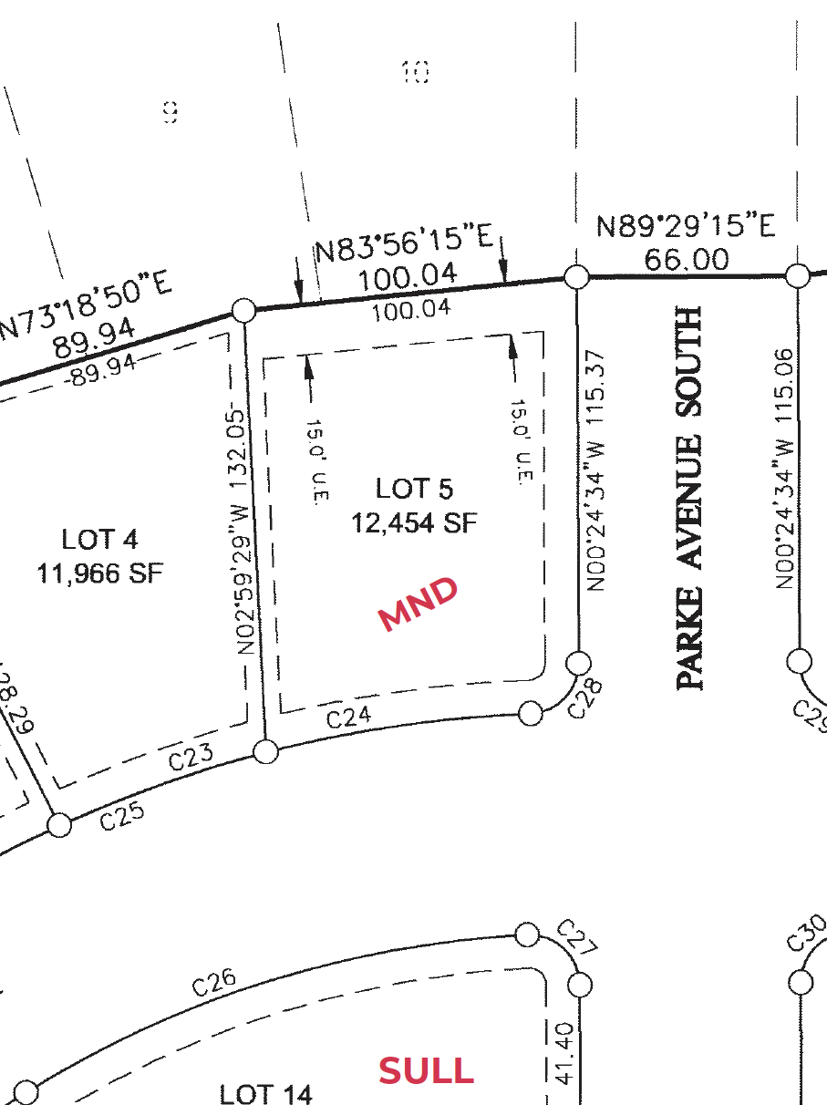 Approximate Lot Location